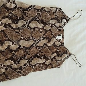NWT H&M lizard print spaghetti strap cami 14